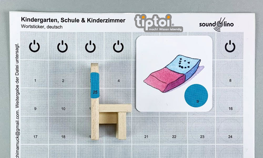 soundolino Stickerbogen zu Set 1 Kindergarten, Schule & Kinderzimmer (tiptoi®)