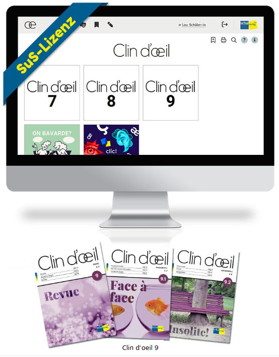 Bundle: Clin d'oeil 9 - élève für SuS (Print inkl. Nutzungslizenz)