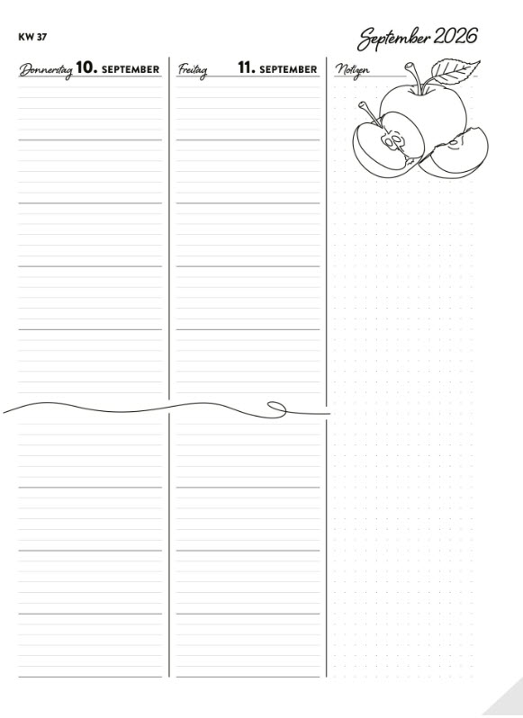 Vorbereitungsbuch Spiralbindung Schuljahr 2026/2027