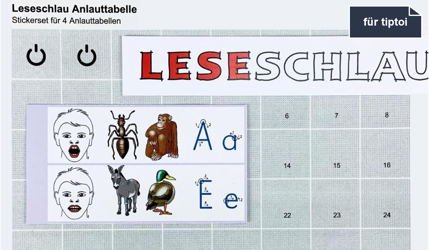 soundolino Hörsticker für Leseschlau Anlauttabelle (tiptoi®)