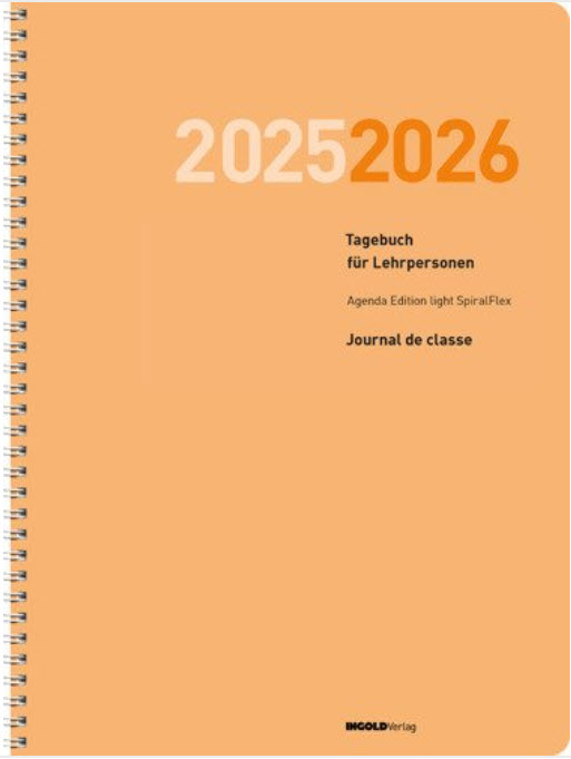 Agenda SpiralFlex light 2025/2026 Tagebuch für Lehrpersonen