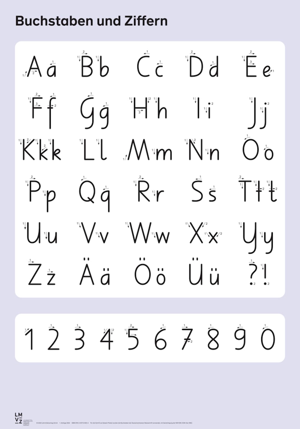 Deutsch Eins Buchstaben (Poster)