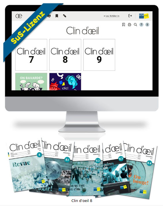 Bundle: Clin d'oeil 8 - élève für SuS (Print inkl. Nutzungslizenz)