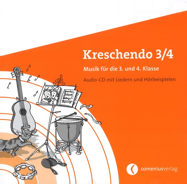 Kreschendo 3/4 Audio-CD mit Liedern und Hörbeispielen