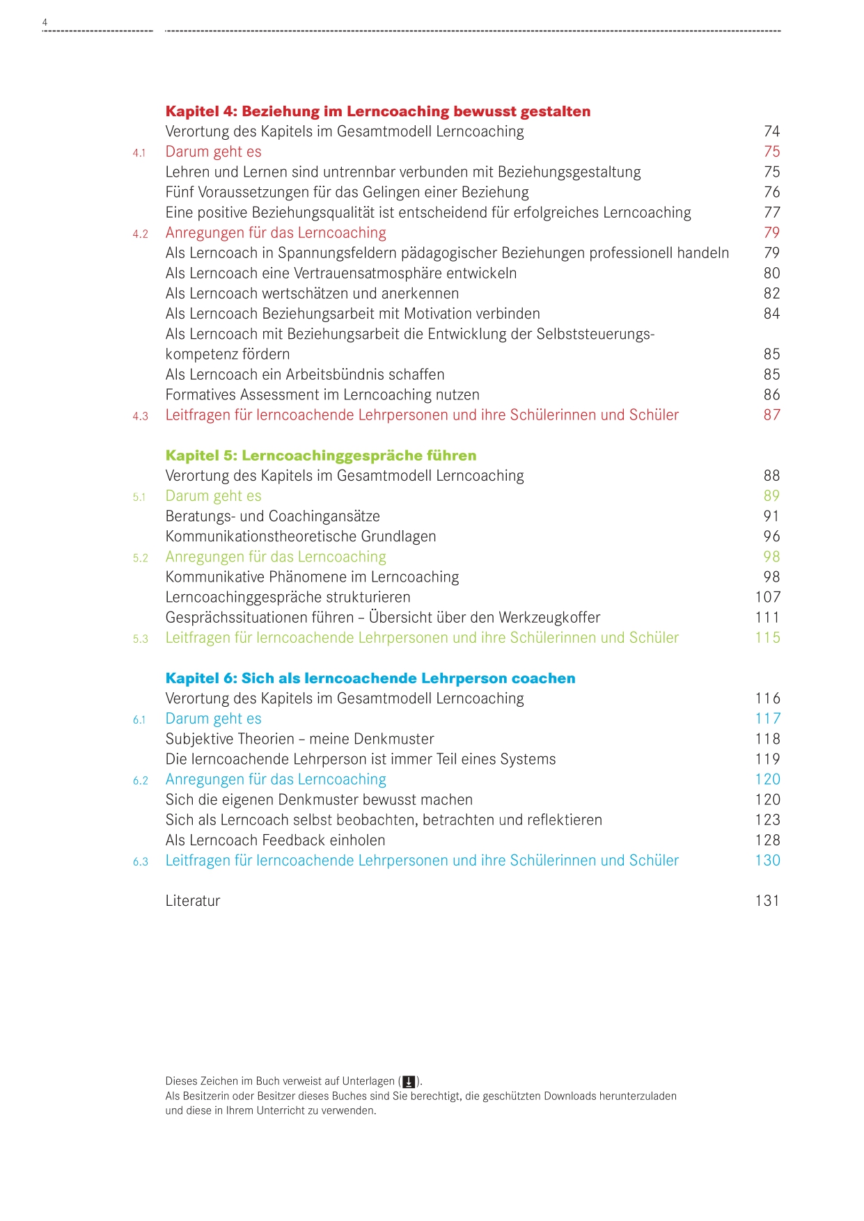 Lerncoaching im Unterricht Gesamtkonzeption und Praxis
