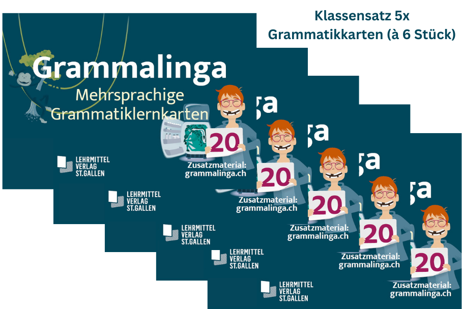 SET: Grammalinga Grammatikkarten Klassensatz (5 Stück)