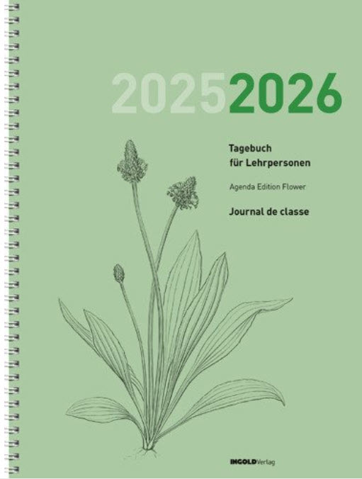 Agenda SpiralFlex Flower 2025/2026 Tagebuch für Lehrpersonen