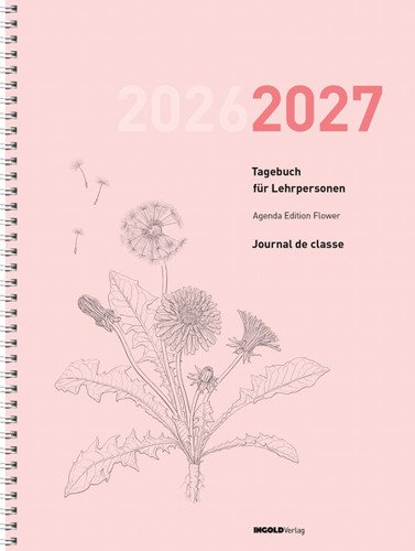 Agenda SpiralFlex Flower 2026/2027 Tagebuch für Lehrpersonen