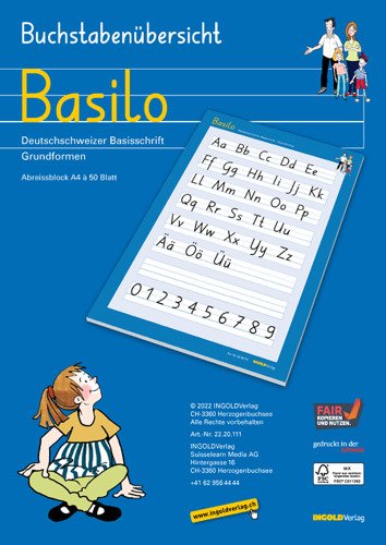 Basilo Buchstabenübersicht Abreissblock