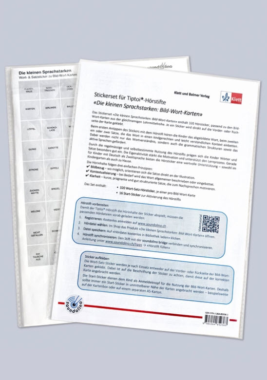 Die kleinen Sprachstarken - soundolino Wort- & Satzsticker zu Bild-Wort-Karten