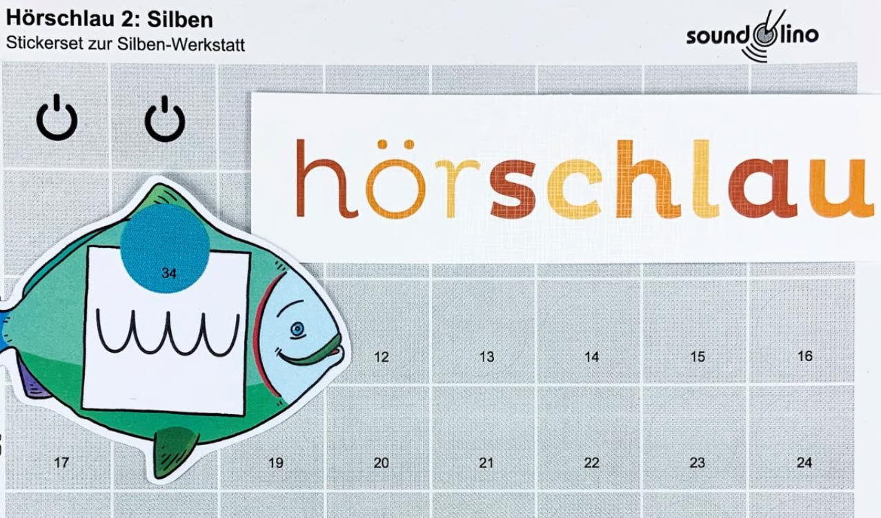soundolino Hörsticker für Hörschlau Silben-Werkstatt (BOOKii®)