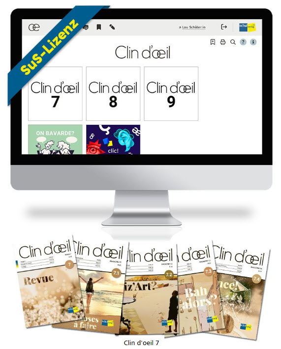 Bundle: Clin d'oeil 7 - élève für SuS (Print inkl. Nutzungslizenz)