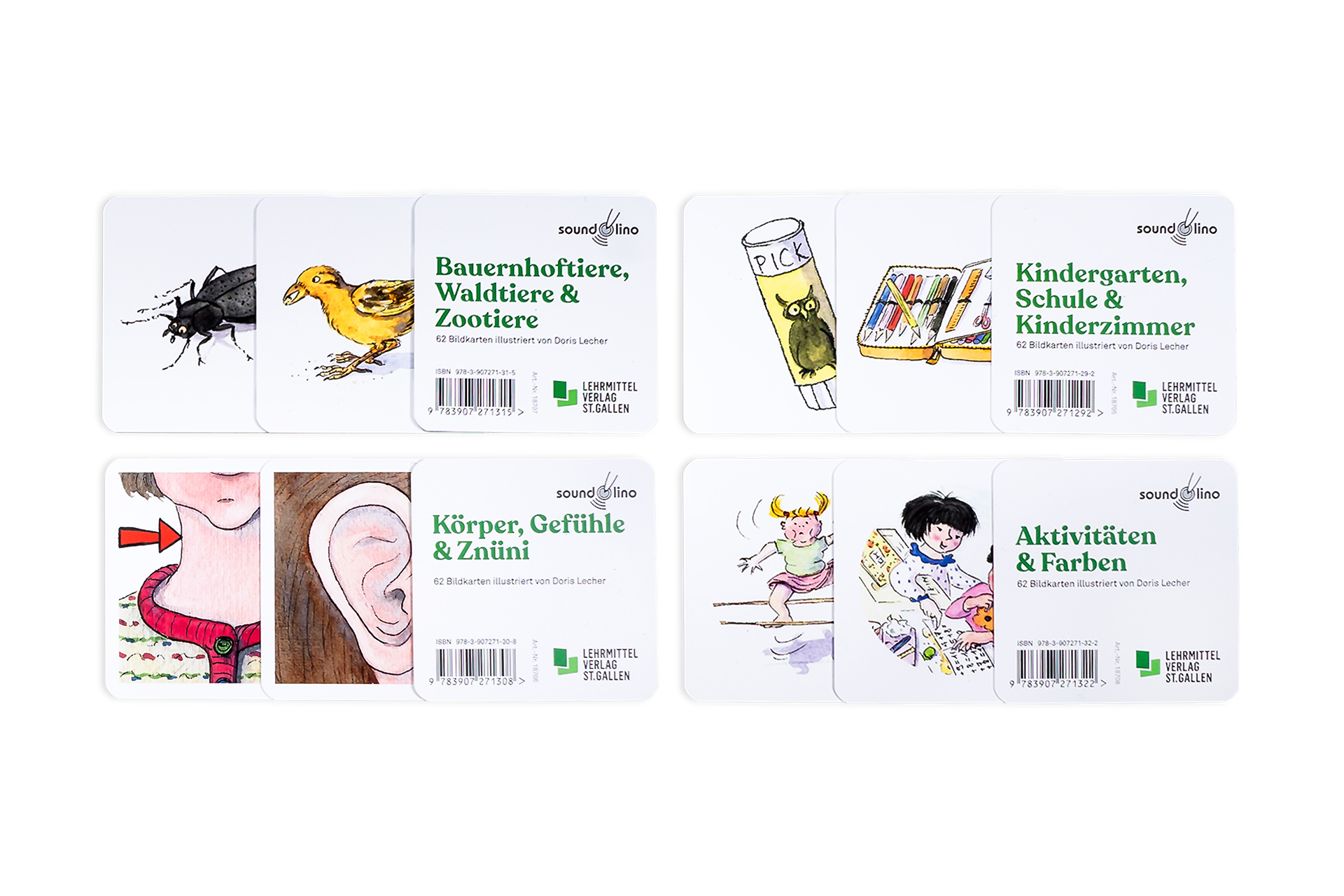 SET: soundolino Bildkarten Set 1-4